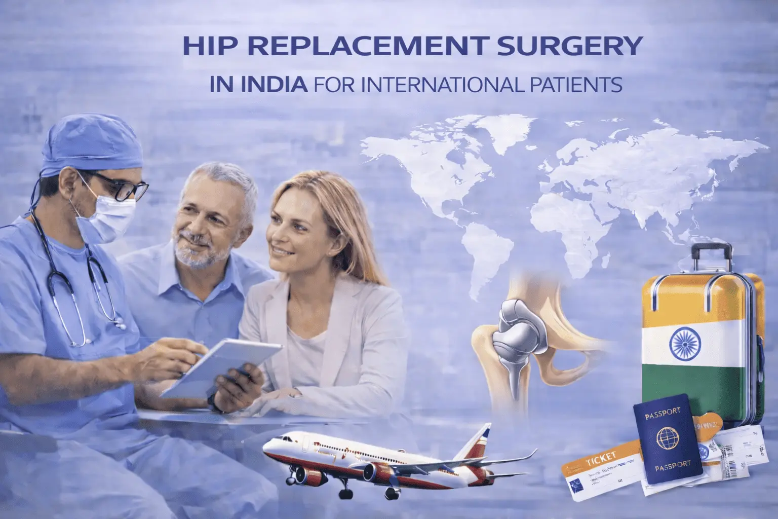 Hip replacement surgery in India for international patients