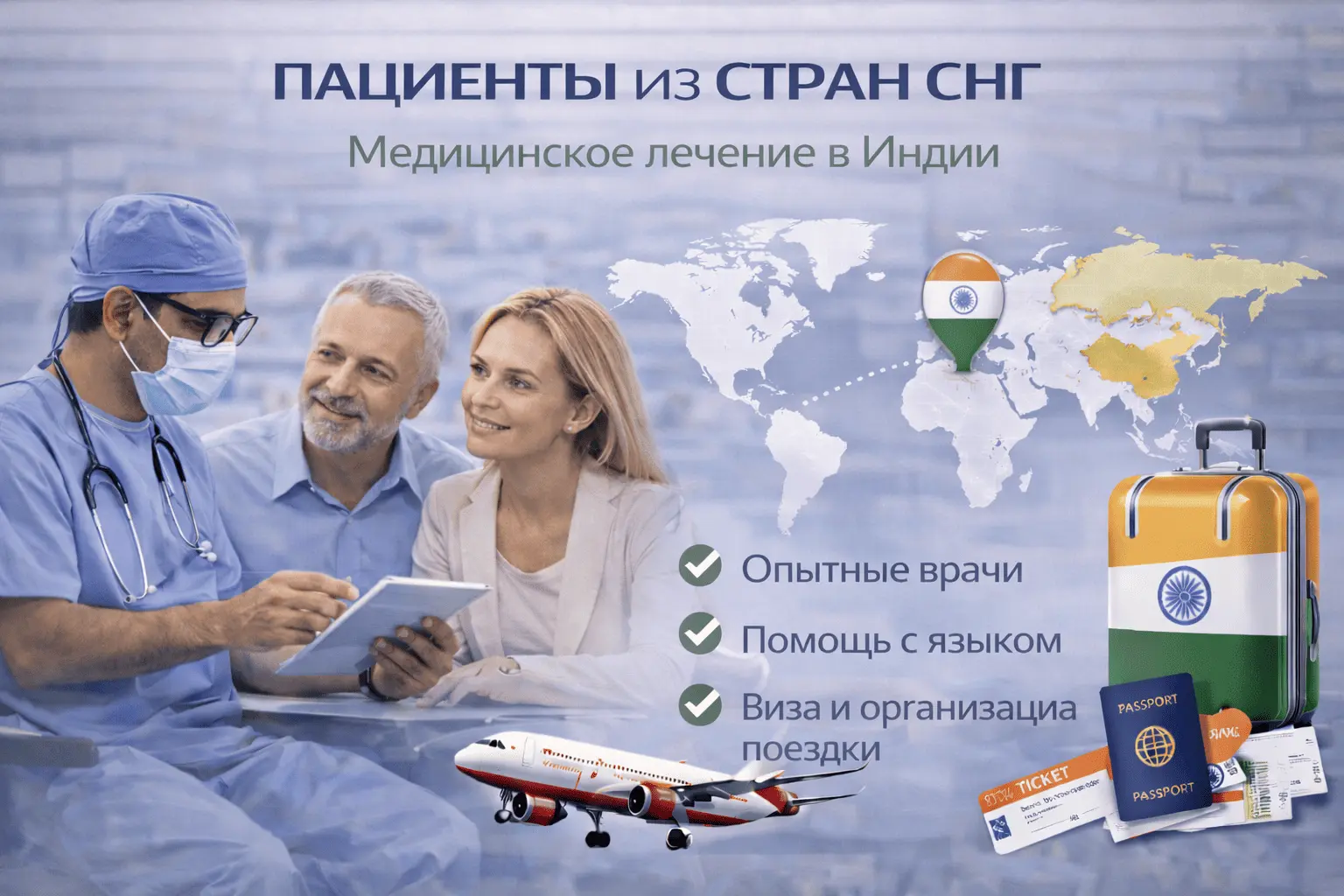 Медицинское лечение в Индии для пациентов из стран СНГ