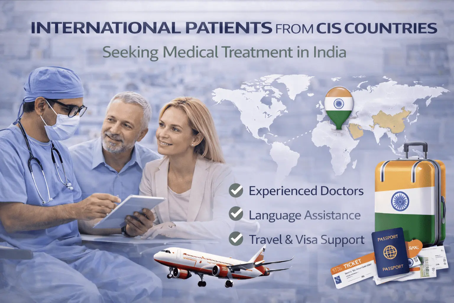 International patients from CIS countries for treatment in India