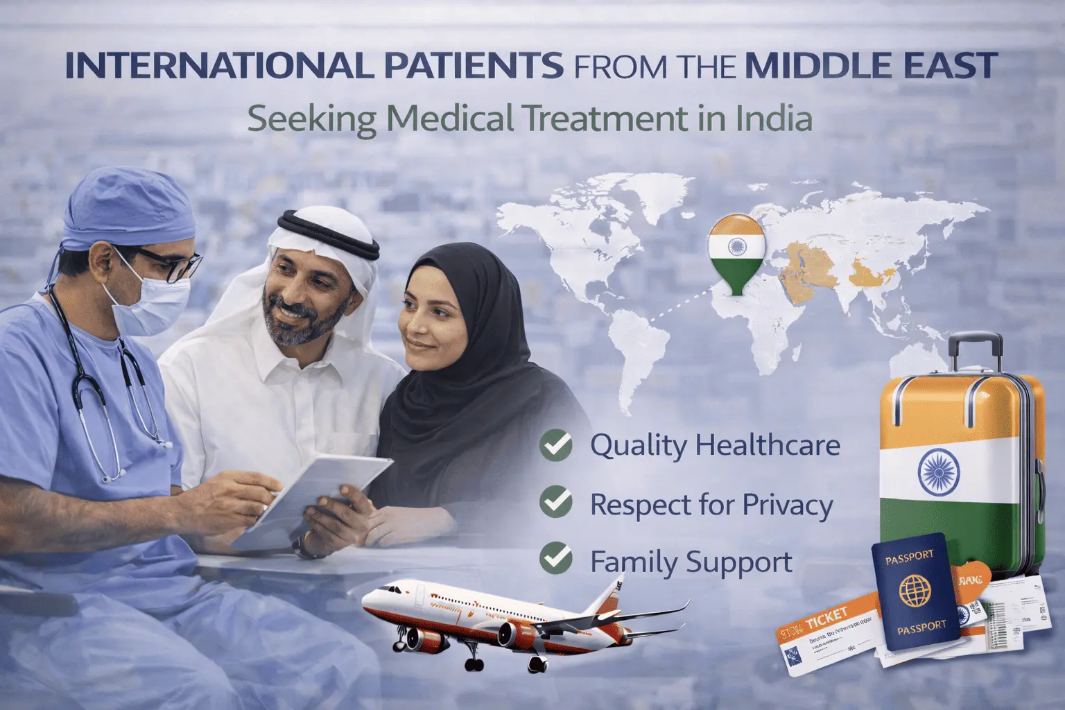 International patients from middle-east seeking treatment in India