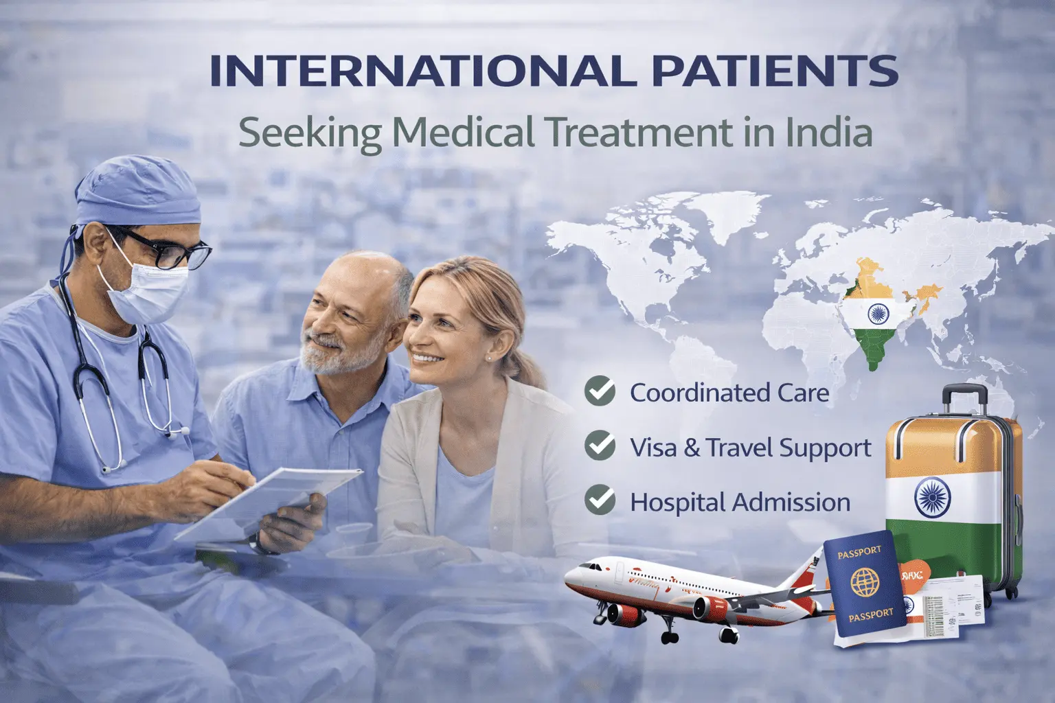 International patients seeking medical treatment in India