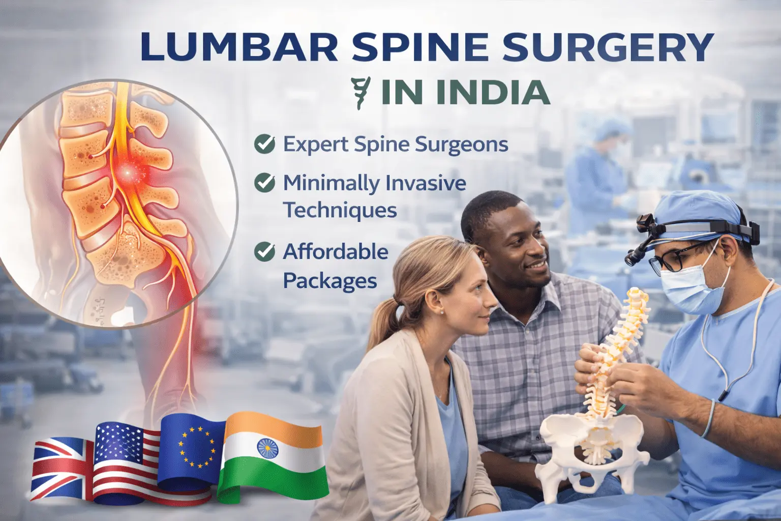Lumbar spine surgery consultation in India