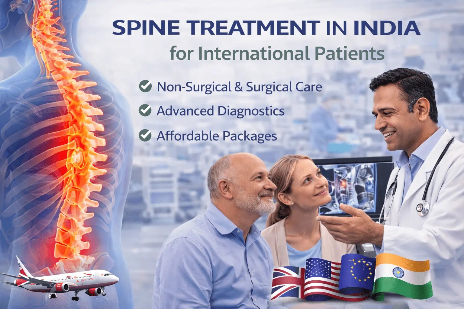 Spine treatment in India for international patients